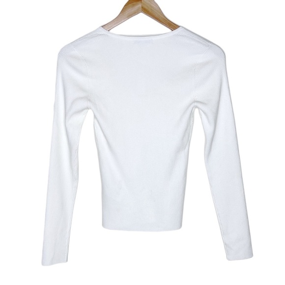 Madewell The Signature Knit Sweater Top in Antique Cream - Size Small - Picture 4 of 5